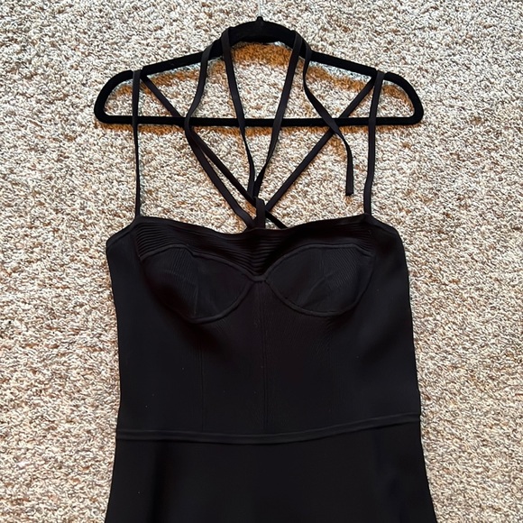 Ulla Johnson Evie knit maxi dress Black XL NWT strappy fit and flare- - Picture 3 of 10